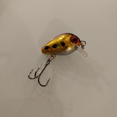 Black Dot Golden Mini Crankbait 29