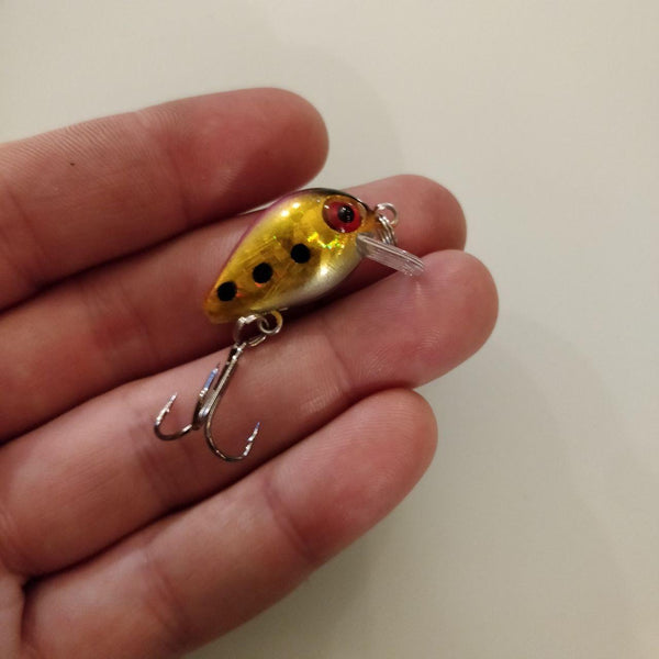 Black Dot Golden Mini Crankbait 29