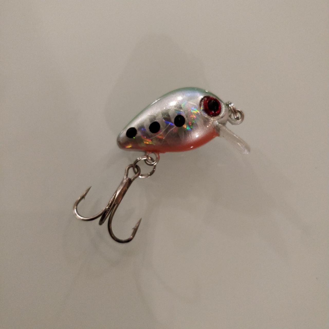 Black Dot Silver Mini Crankbait 29