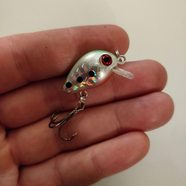 Black Dot Silver Mini Crankbait 29