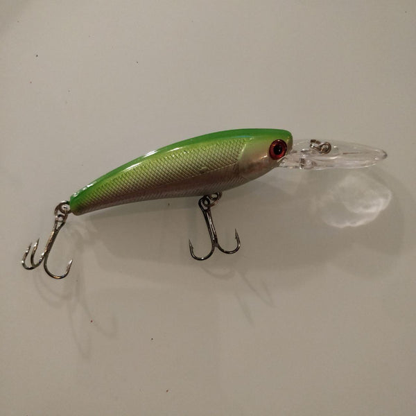 Chrome Lime Crankbait - Black 'n Blue Bass Tackle Co