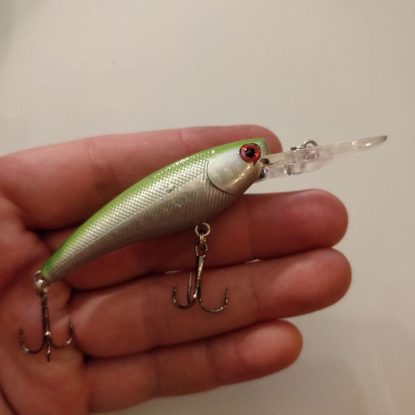 Chrome Lime Crankbait - Black 'n Blue Bass Tackle Co