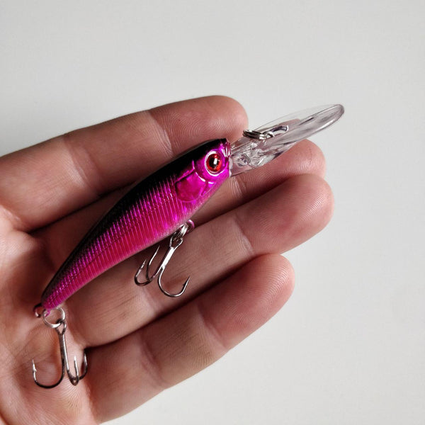 Fuchsia Minnow Crankbait - Black 'n Blue Bass Tackle Co