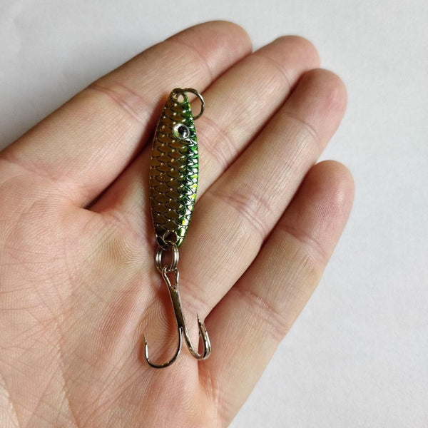 Gold/Green Scaled Spoon - Black 'n Blue Bass Tackle Co