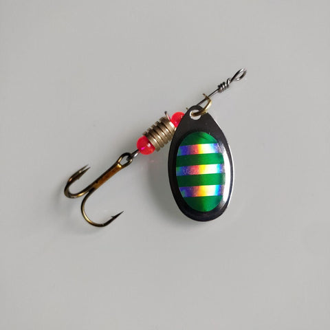 Green Candy Striper Spinner - Black 'n Blue Bass Tackle Co