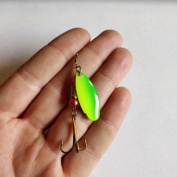 Green Fade Leaf Spinner - Black 'n Blue Bass Tackle Co