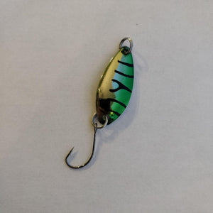 Green Tiger/Green Small Spoon (2 pack) - Black 'n Blue Bass Tackle Co