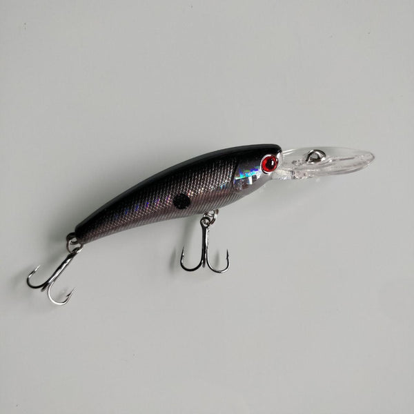 Grey Fade Dot Crankbait - Black 'n Blue Bass Tackle Co