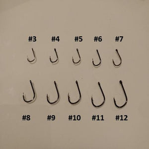 Single Hooks - Size #4 (10 Pack) - Black 'n Blue Bass Tackle Co