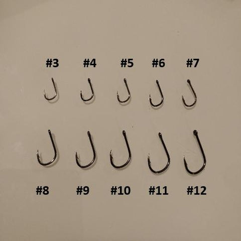 Single Hooks - Size #4 (10 Pack) - Black 'n Blue Bass Tackle Co