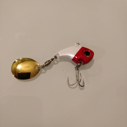 Red and White Buoy Vib - Black 'n Blue Bass Tackle Co