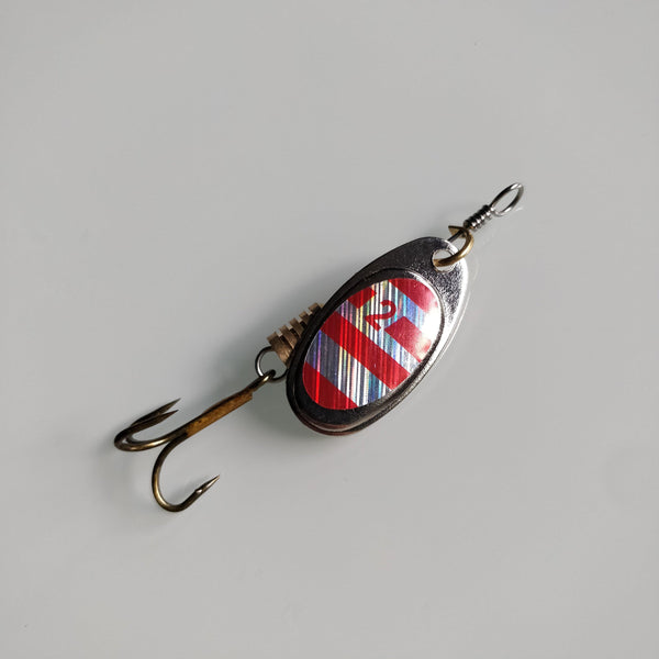 Candy Cane Spinner #2 - Black 'n Blue Bass Tackle Co