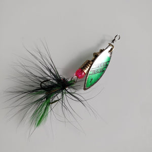 Green Flex Long Spinner #7 - Black 'n Blue Bass Tackle Co