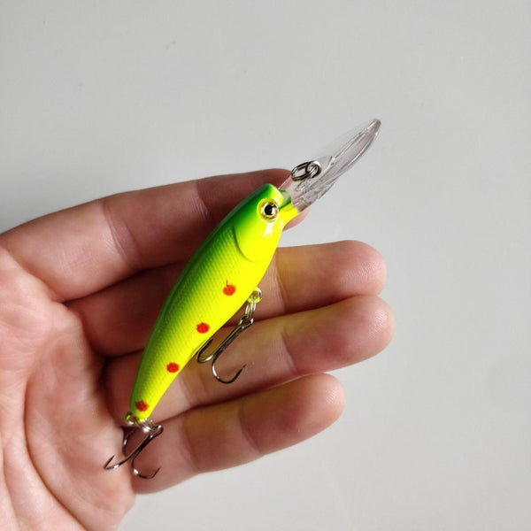 Lemon Lime Dot Crankbait - Black 'n Blue Bass Tackle Co