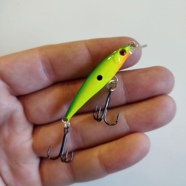 Lime Fade Black Dot Crankbait - Black 'n Blue Bass Tackle Co