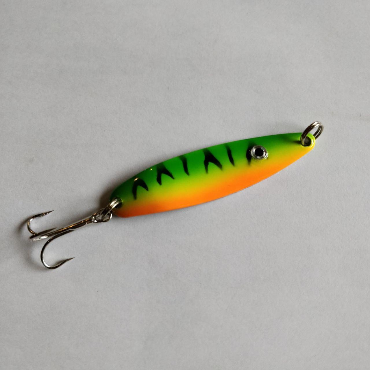 Lime Musky Spoon - Black 'n Blue Bass Tackle Co