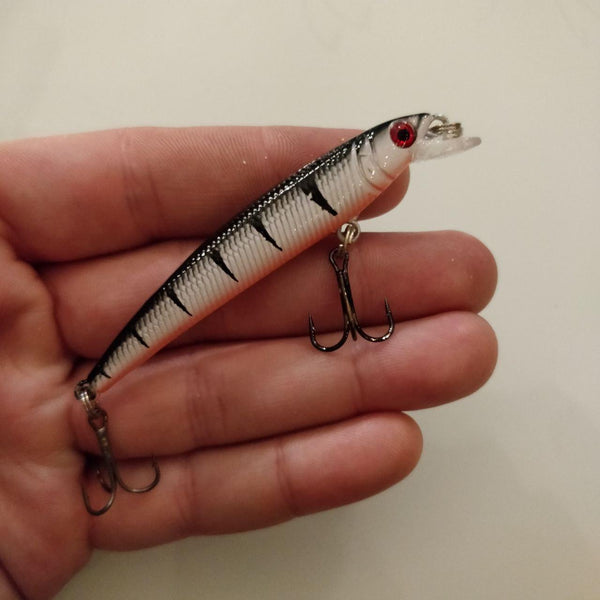 Orange Bellied White Tiger Minnow 75 Crankbait