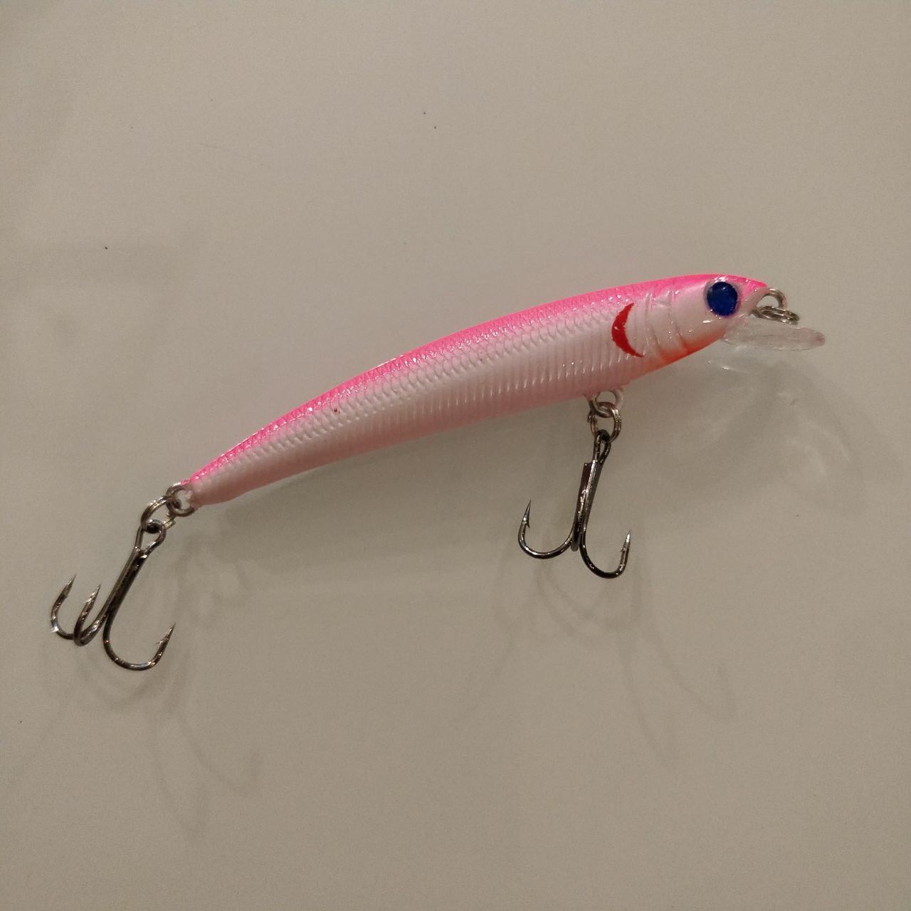 Pink Fade Minnow Crankbait 75