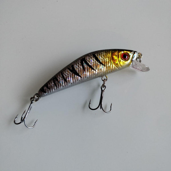 Silver Gold Tiger Crankbait 69