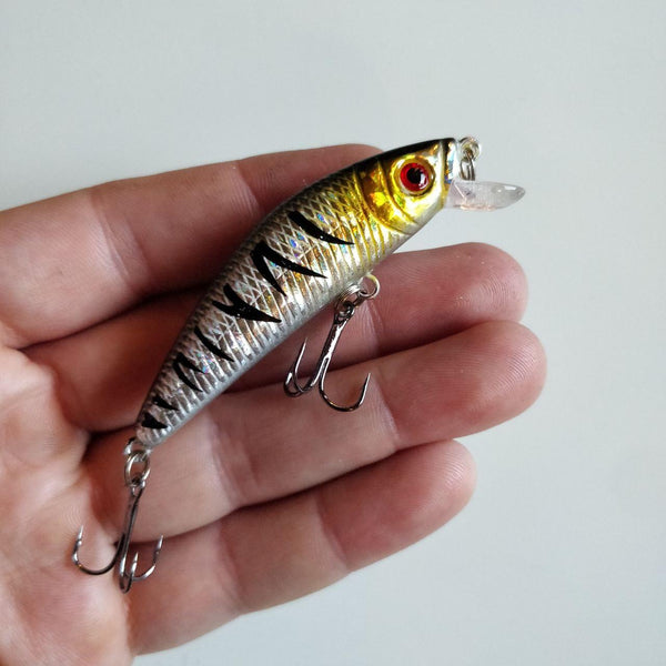 Silver Gold Tiger Crankbait 69