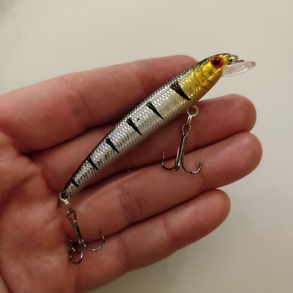 Silver Tiger Minnow Crankbait 75