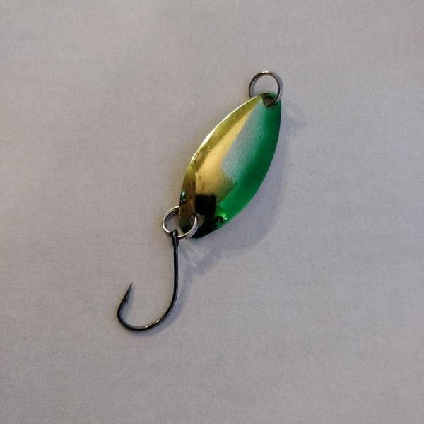 Green Tiger/Green Small Spoon (2 pack) - Black 'n Blue Bass Tackle Co