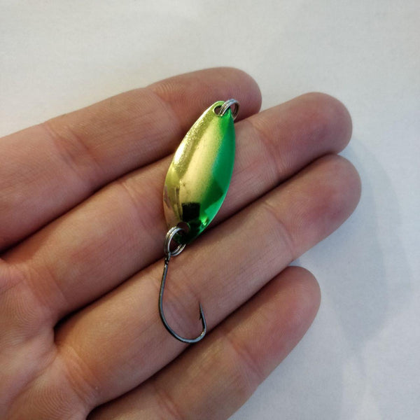 Green Tiger/Green Small Spoon (2 pack) - Black 'n Blue Bass Tackle Co