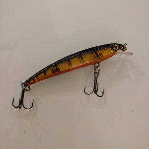 Translucent Black Tiger Minnow Crankbait 75