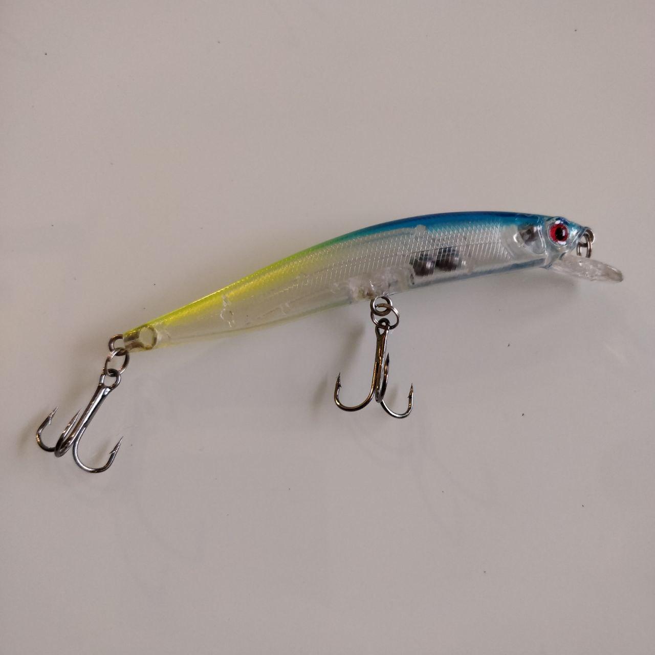 Translucent Blue Yellow Minnow Crankbait 99