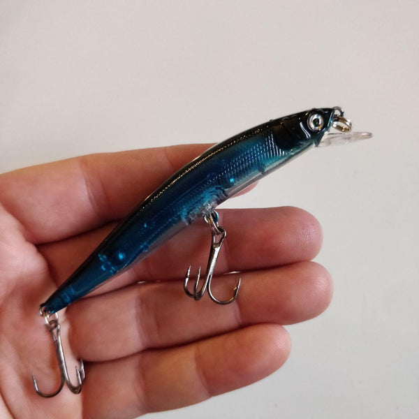 Translucent Deep Blue Minnow Crankbait 99