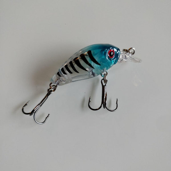 Translucent Ocean Blue Tiger Crankbait 46