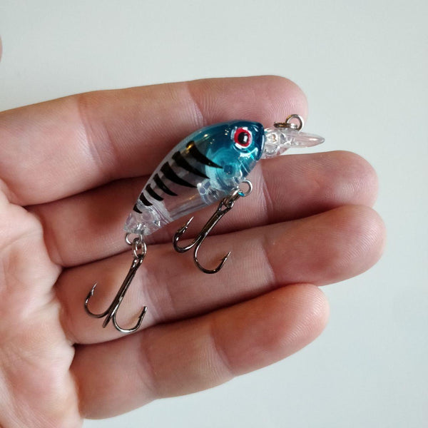 Translucent Ocean Blue Tiger Crankbait 46