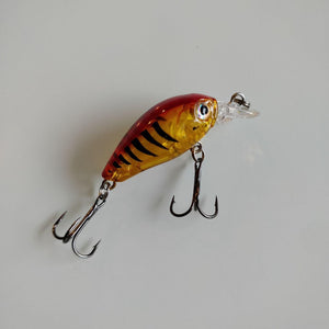 Translucent Orange Red Ridge Crankbait 46