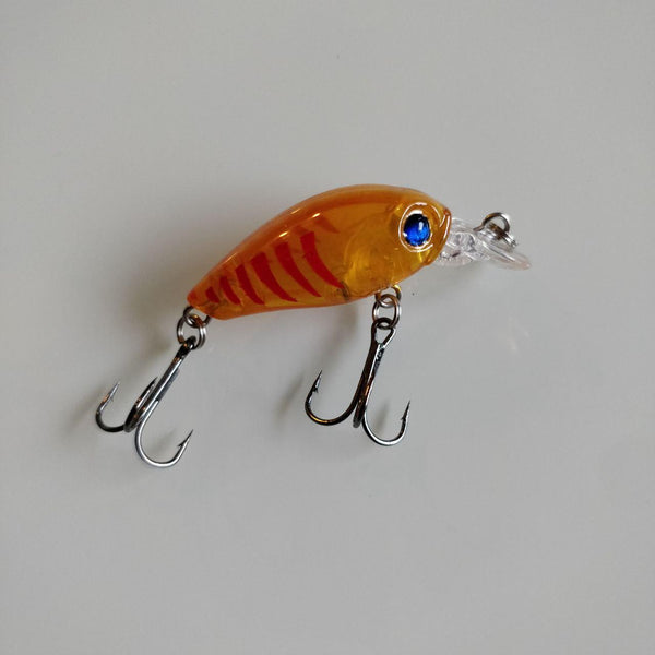 Translucent Orange Red Tiger Crankbait 46