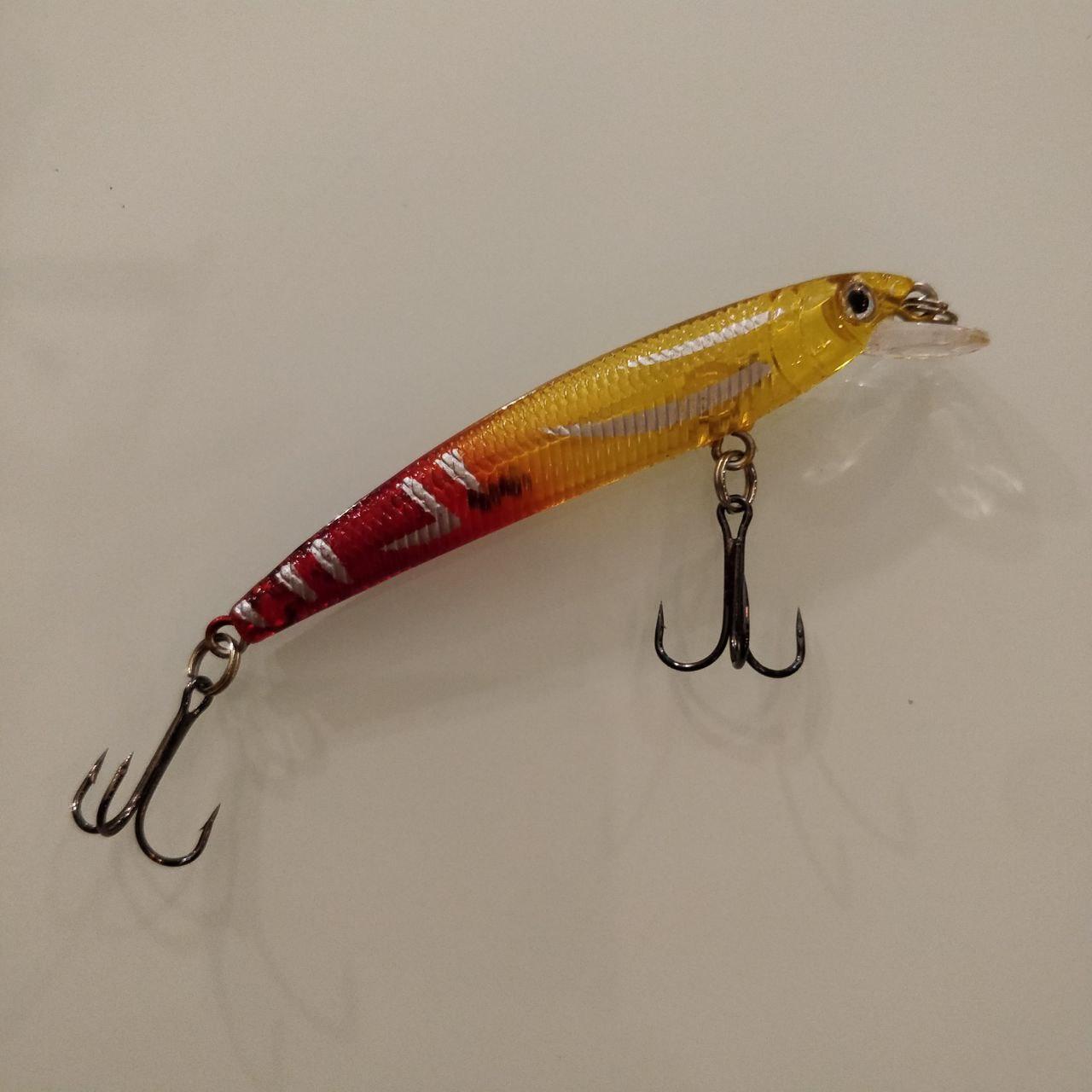 Translucent Tribal Fire Minnow Crankbait 75