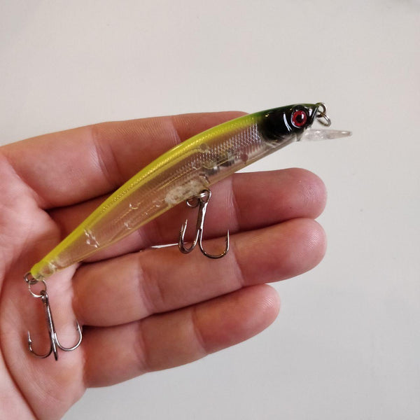 Translucent Yellow Ghost Minnow Crankbait 99