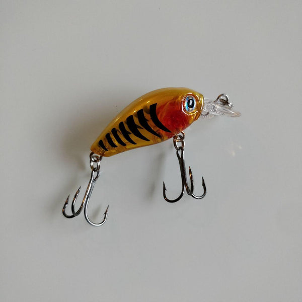 Translucent Orange Red Gilled Crankbait 46