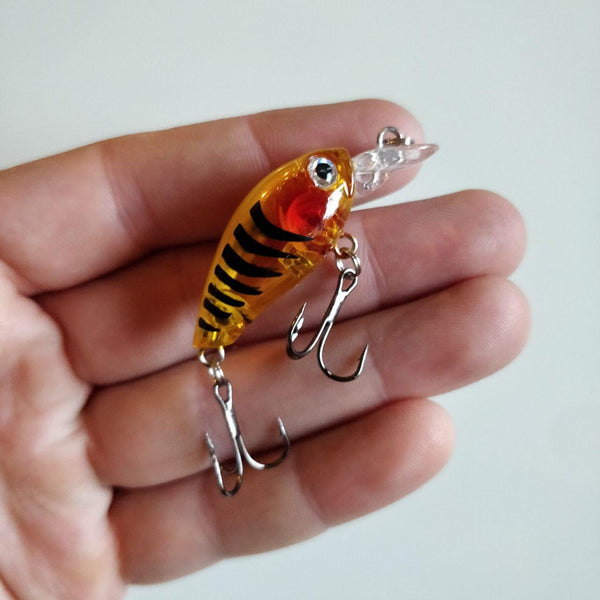 Translucent Orange Red Gilled Crankbait 46