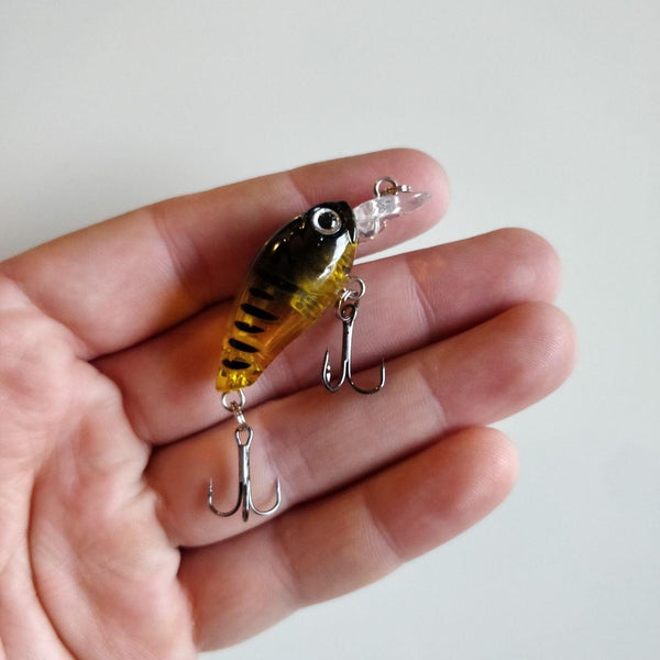 Translucent Yellow Black Fade Crankbait 46